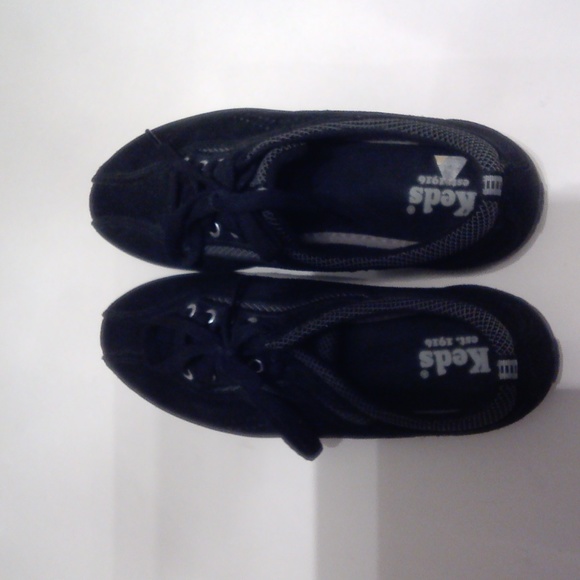 Women's casual black suede sneakers - Picture 1 of 4